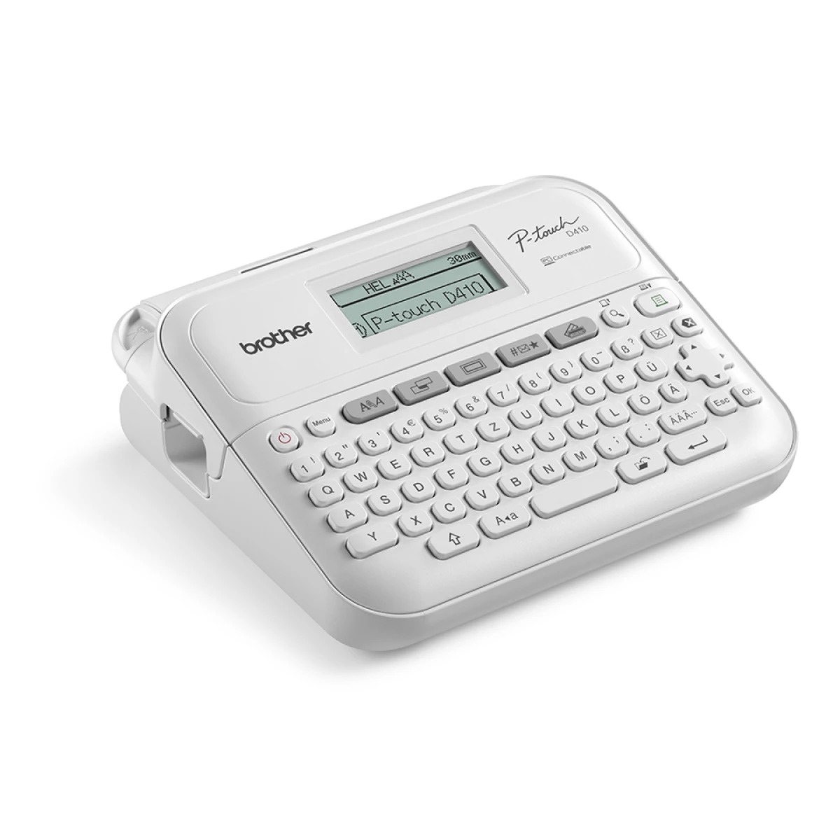 Galery – Brother PT-D410 impressora de etiquetas Trasferência termal 180 x 180 DPI 20 mm/seg Com fios TZe QWERTY0