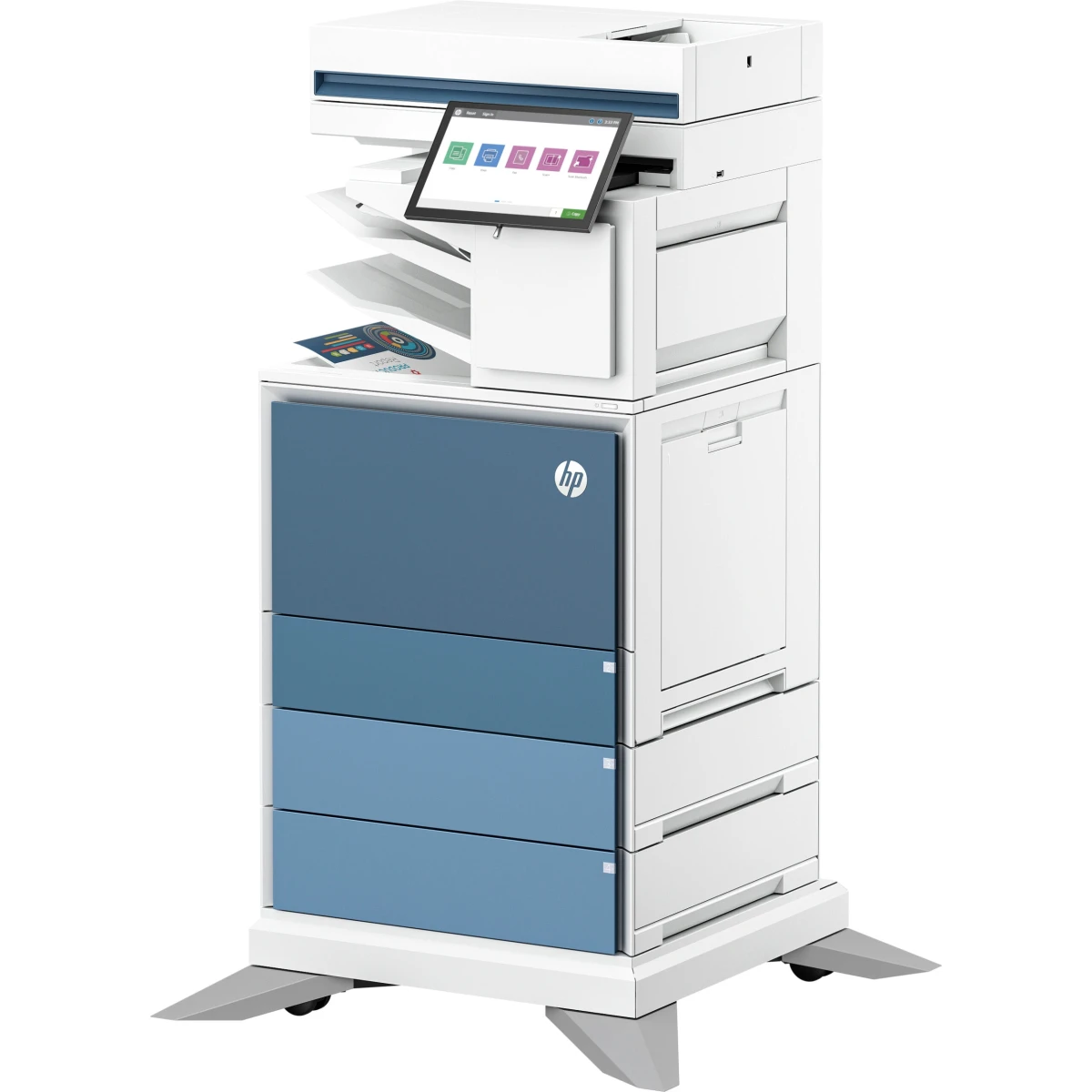 Galery – HP LaserJet Multifunções Color Enterprise Flow 6800zfsw, Color, Impressora para Impressão, cópia, digit., fax, Fluxo; Ecrã tátil; Agrafagem; Cartucho TerraJet0