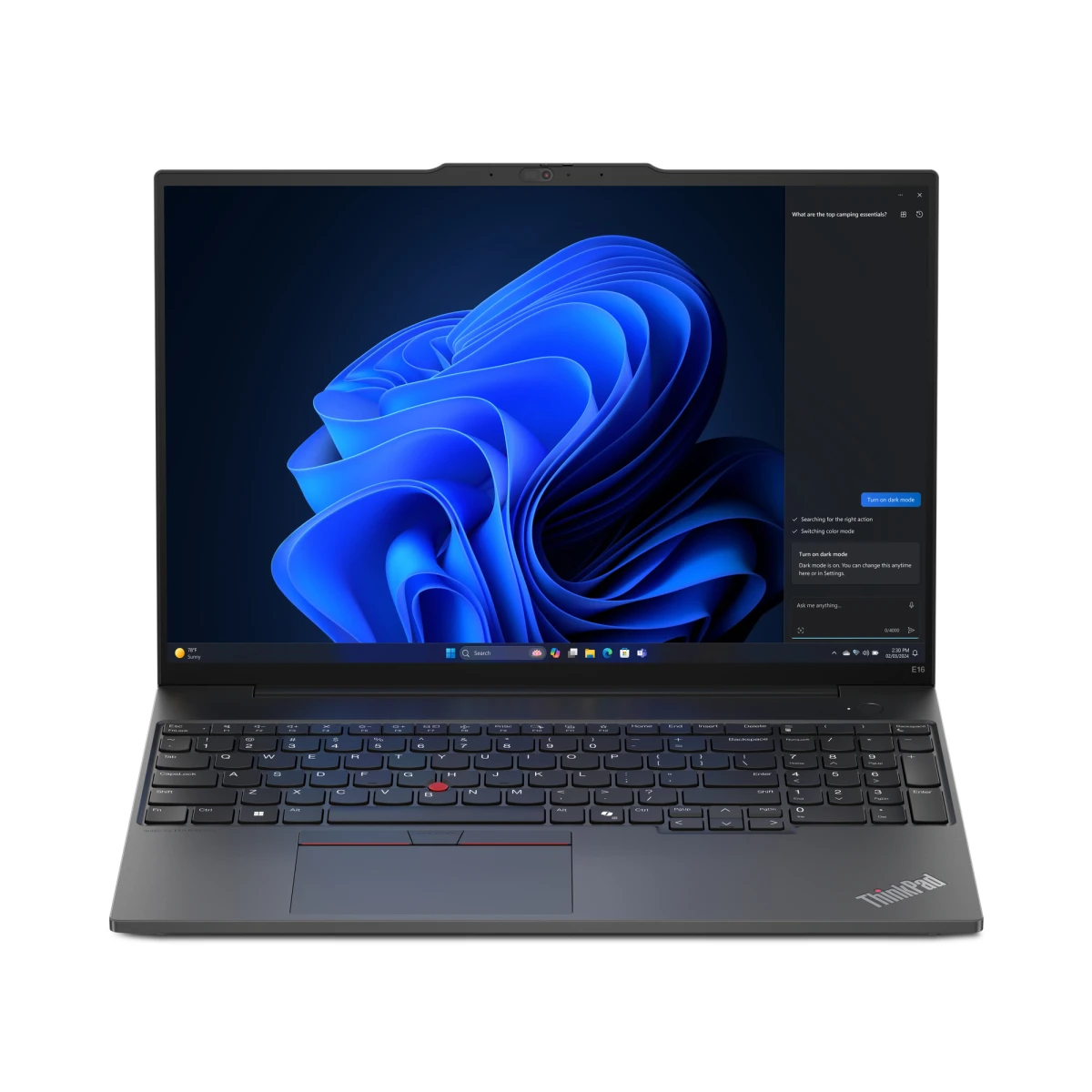 Galery – Lenovo ThinkPad E16 Gen 2 (Intel) Intel Core Ultra 7 155H Computador portátil 40,6 cm (16″) WUXGA 16 GB DDR5-SDRAM 512 GB SSD Wi-Fi 6E (802.11ax) Windows 11 Pro Preto0