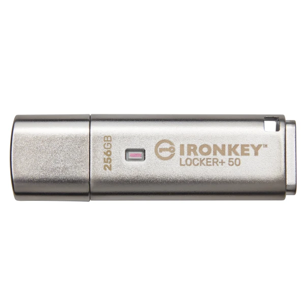 Thumbnail-Kingston Technology IronKey Locker+ 50 unidade de memória USB 256 GB USB Type-A 3.2 Gen 1 (3.1 Gen 1) Prateado