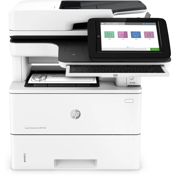 Thumbnail-HP LaserJet Enterprise Flow Multifunções M528z, Preto e branco, Impressora para Impressão, cópia, digit., fax, Impressão através de porta USB frontal; Digitalizar para e-mail; Impressão frente e verso; Digitalização frente e verso