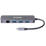 Galery – D-Link DUB-2334 base & duplicador de portas Com fios USB Type-C Cinzento0