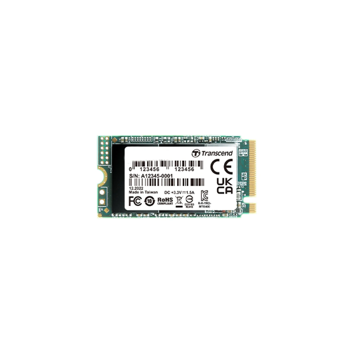 Thumbnail-256GB, M.2 2242,PCIe Gen3x4, NVMe, 3D TLC, DRAM-less