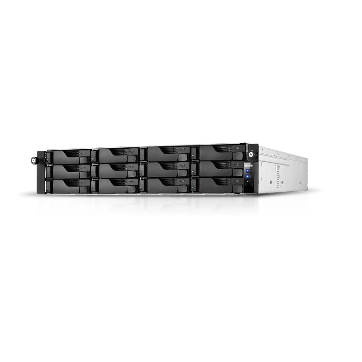 Thumbnail-Asustor Lockerstor 12RD (AS6512RD) 12 Bay NAS,Intel ATOM C3538 Quad-Core, 8GB DDR4, GbE x 2, 2.5 GbE x 2, PCIe Gen3 (by 8 x1 – 4 link), USB 3.2 Gen 1 x 4, with lockable tray, AES-NI hardware encryption, MyArchive, SSD Caching,  Snapshot, EZ connect, EZ Sy