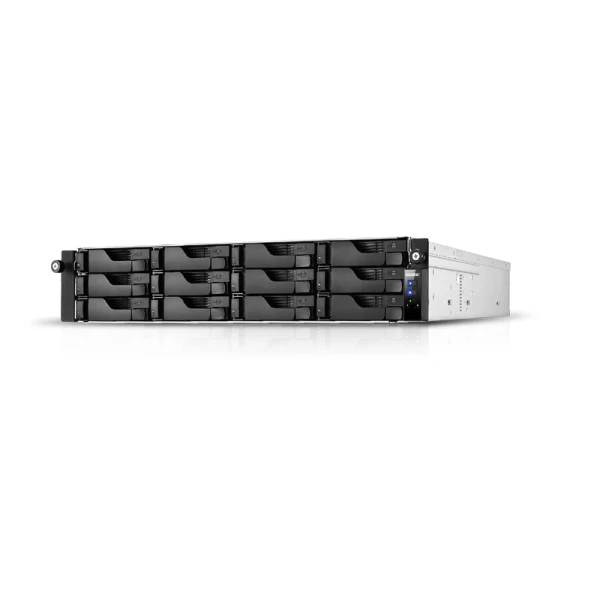 Thumbnail-Asustor Lockerstor 12RD (AS6512RD) 12 Bay NAS,Intel ATOM C3538 Quad-Core, 8GB DDR4, GbE x 2, 2.5 GbE x 2, PCIe Gen3 (by 8 x1 – 4 link), USB 3.2 Gen 1 x 4, with lockable tray, AES-NI hardware encryption, MyArchive, SSD Caching,  Snapshot, EZ connect, EZ Sy
