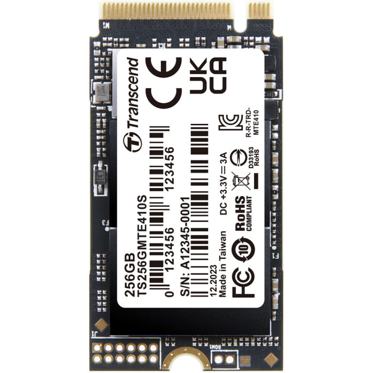 Thumbnail-256GB, M.2 2242, PCIe Gen4x4, NVMe, 3D TLC, DRAM-less