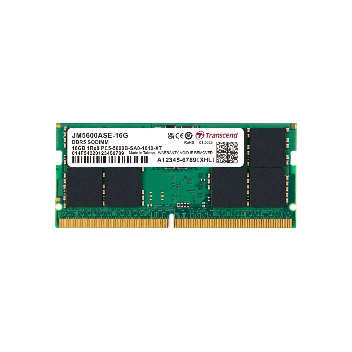 Thumbnail-16GB JM DDR5 5600 SO-DIMM 1Rx8 2Gx8 CL46 1.1V