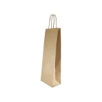 Galery – Saco de papel basika kraft reciclada asa retorcida lisa natural formato /’s/’ 240x100x320 mm – 250 unidades0