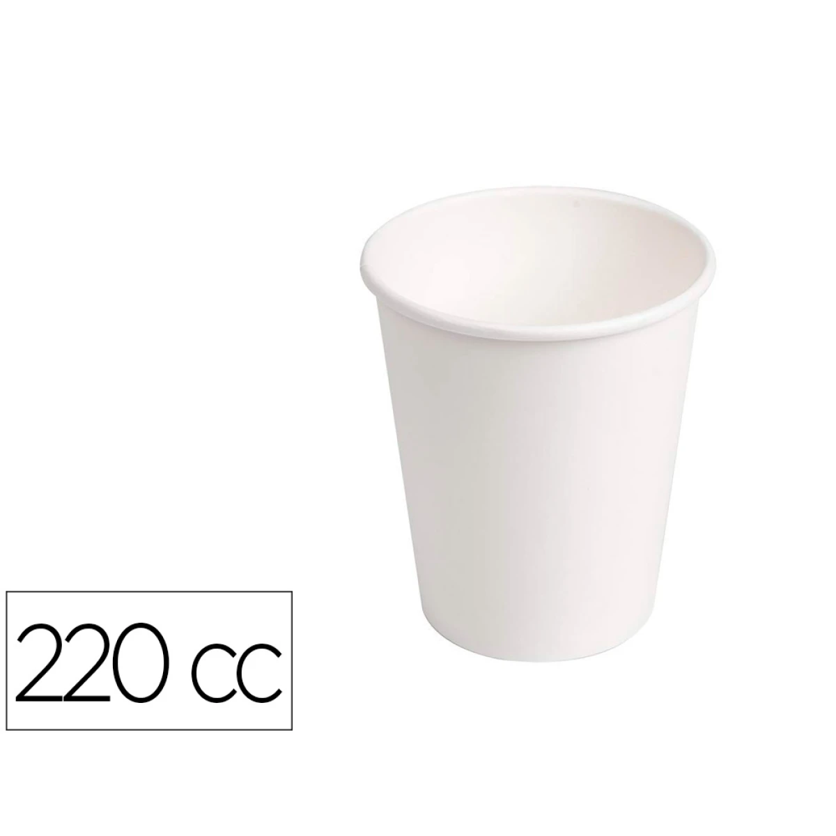 Thumbnail-Copo de cartao biodegradavel branco 220 cc pack de 50 unidades