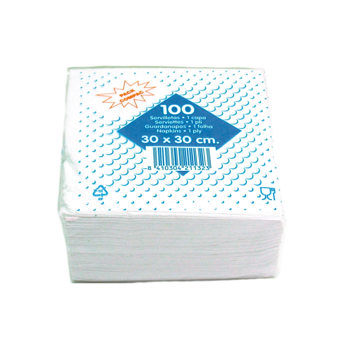 Galery – Guardanapos de algodao 30×30 cm pack de 100 unidades0