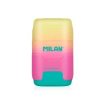 Galery – Apara lapis milan compact sunset plastico 2 usos com borracha cores sortidas0