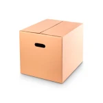 Galery – Caja para embalar q-connect americana con asas carton canal simple 5 mm color kraft 500x340x310 mm – 27 unidades0