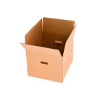 Galery – Caja para embalar q-connect americana con asas carton canal simple 5 mm color kraft 500x340x310 mm – 27 unidades0