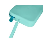 Galery – Estojo escolar antartik silicone retangular plano com asa 190x120x25 mm cor menta0