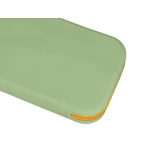 Galery – Estojo escolar antartik silicone retangular plano com asa 190x120x25 mm cor verde militar0