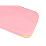 Galery – Estojo escolar antartik silicone retangular plano com asa 190x120x25 mm cor rosa chiclete0