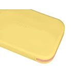 Galery – Estojo escolar antartik silicone retangular plano com asa 190x120x25 mm cor amarelo0