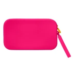 Galery – Estojo escolar antartik silicone retangular plano com asa 190x120x25 mm cor rosa fucsia0