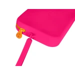 Galery – Estojo escolar antartik silicone retangular plano com asa 190x120x25 mm cor rosa fucsia0