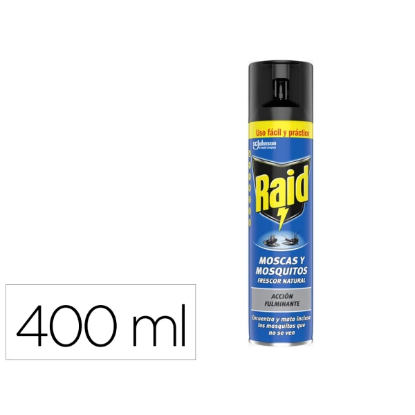 Thumbnail-Inseticida raid spray moscas e mosquitos frescura natural frasco de 400 ml