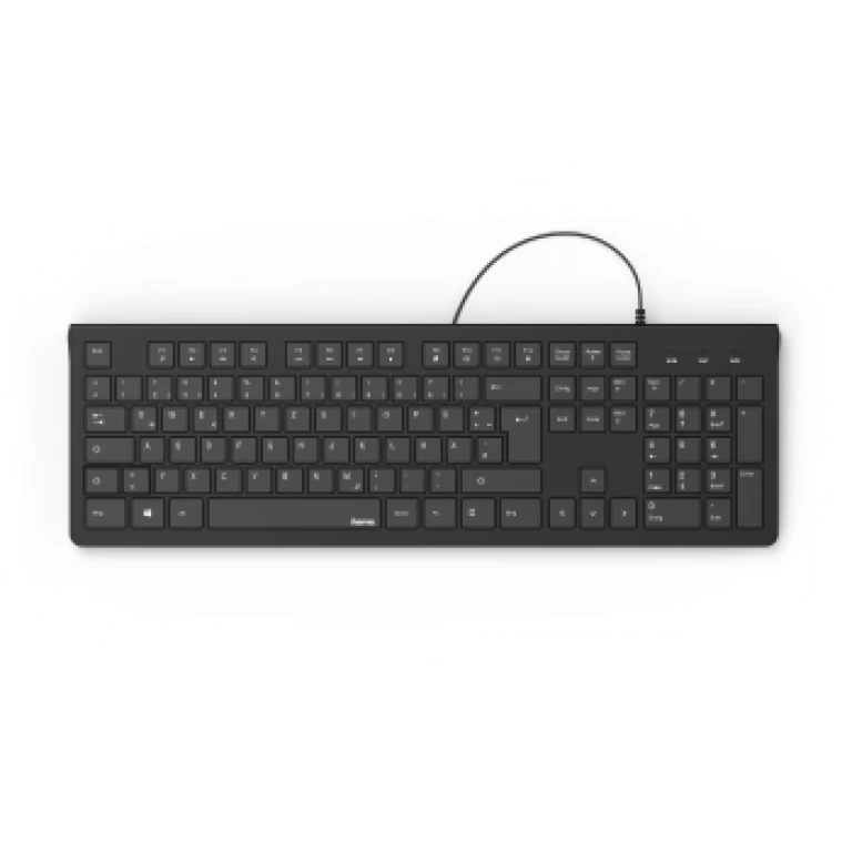 Thumbnail-Teclado HAMA com fio KC-200″ Black – 182681