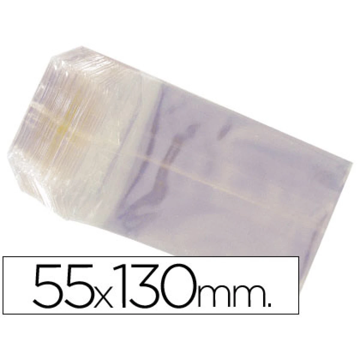 Thumbnail-Saco celofane 55x130mm pack 100