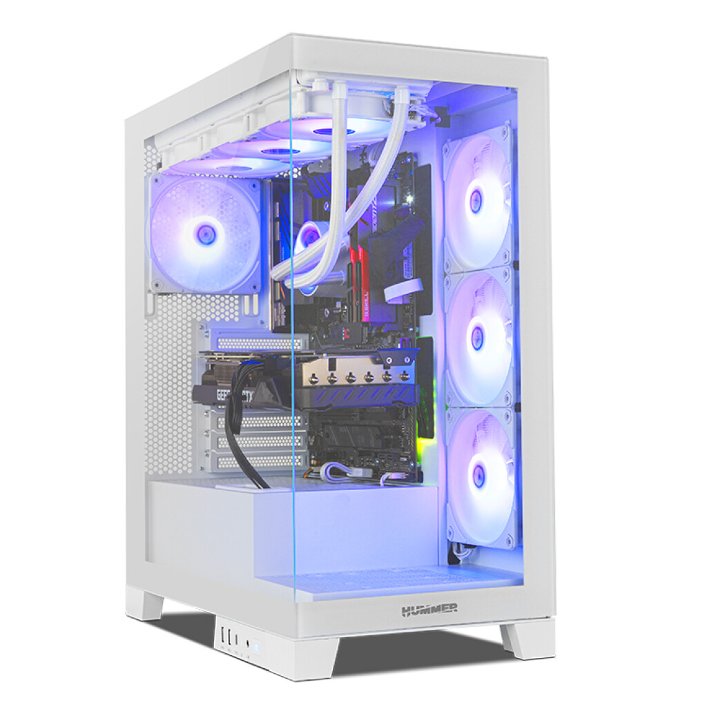 Thumbnail-Caixa Nox Hummer Glock Frameless Glass Mid Tower White