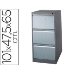 Thumbnail-Ficheiro metalico para capas de suspensao com 3 gavetas 1010 x 475 x 650 mm na cor cinza e cinza escuro