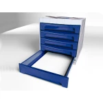 Galery – Bloco classificador de secretaria liderpapel com 6 gavetas azul opaco0