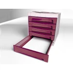 Galery – Bloco classificador de secretaria liderpapel 6 gavetas bordeaux opaco 370x305x215 mm espaco organizacao superior0