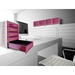 Galery – Bloco classificador de secretaria liderpapel 6 gavetas bordeaux opaco 370x305x215 mm espaco organizacao superior0