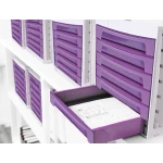 Galery – Bloco classificador de secretaria q-connect 6 gavetas violeta translucido 370x305x215 mm espaco organizacao superior0