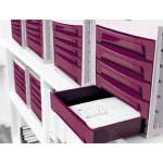 Galery – Bloco classificador de secretaria liderpapel 5 gavetas bordeaux opaco 370x305x215 mm espaco organizacao superior0