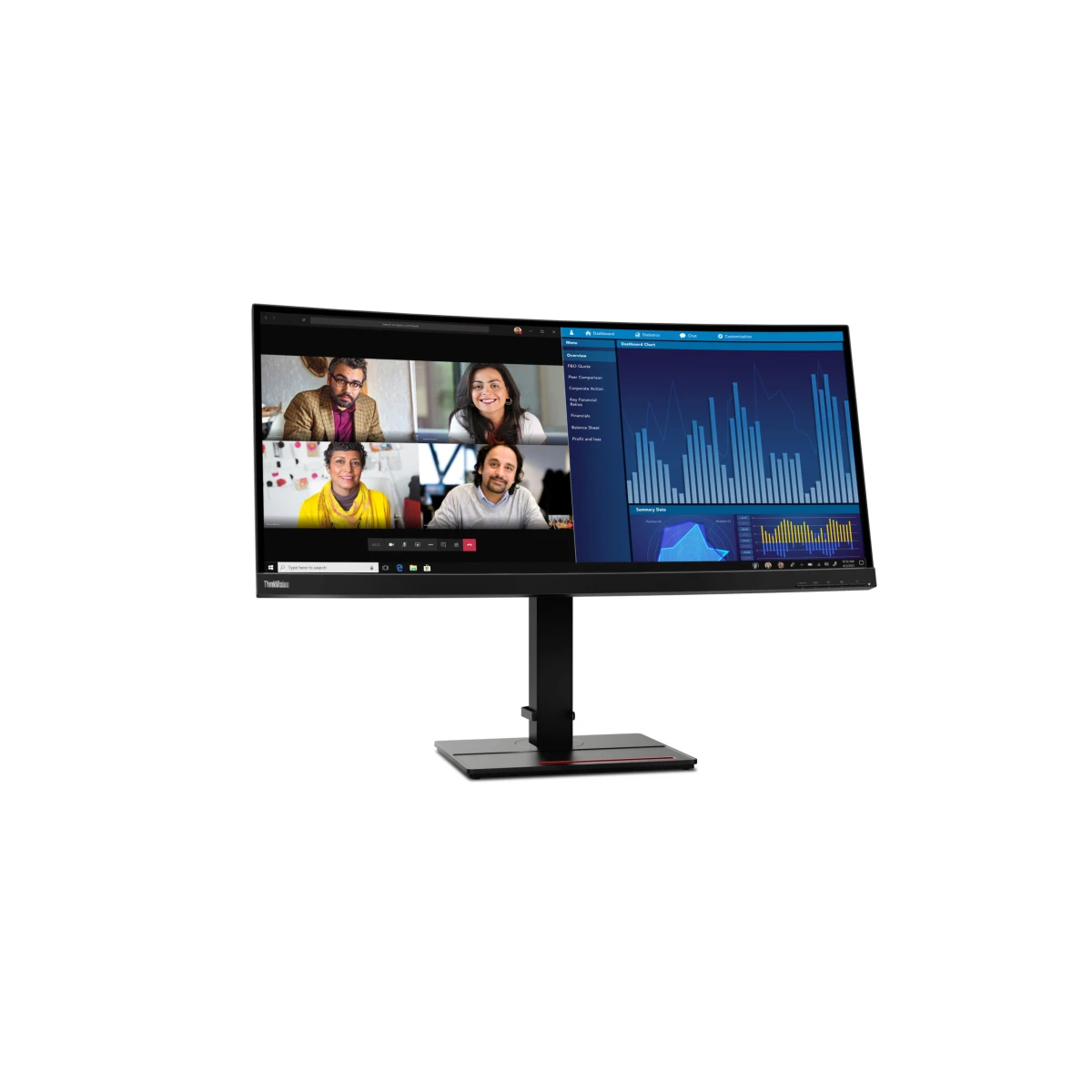 Galery – Lenovo ThinkVision P34w-20 LED display 86,7 cm (34.1″) 3440 x 1440 pixels Wide Quad HD Preto0