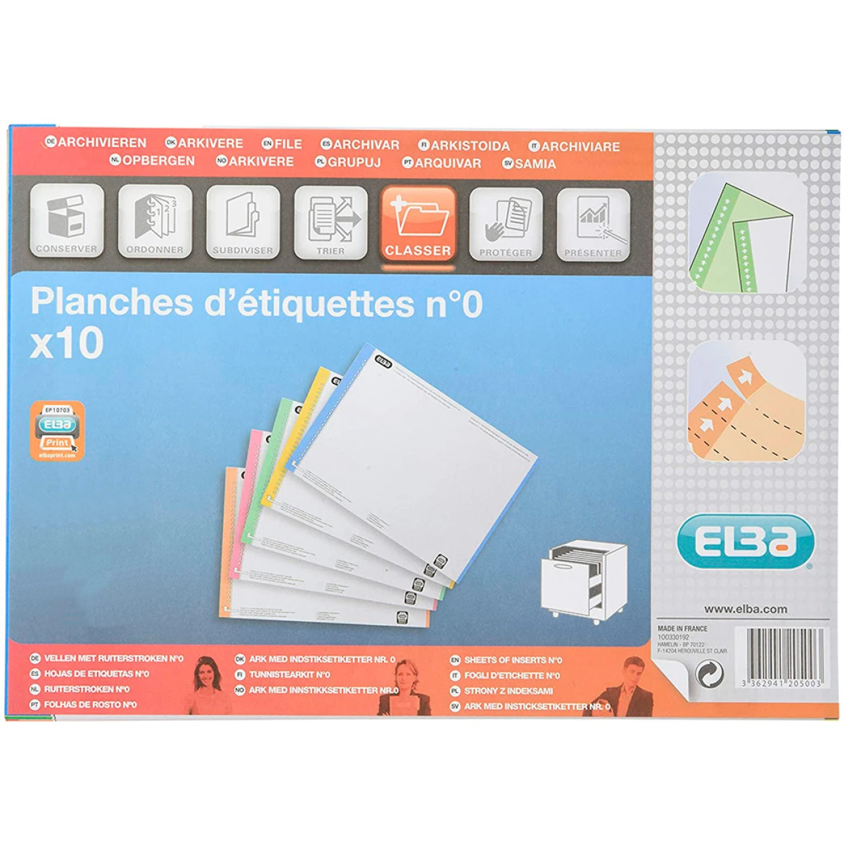 Galery – Tira de papel elba para visores pack de 250 etiquetas0