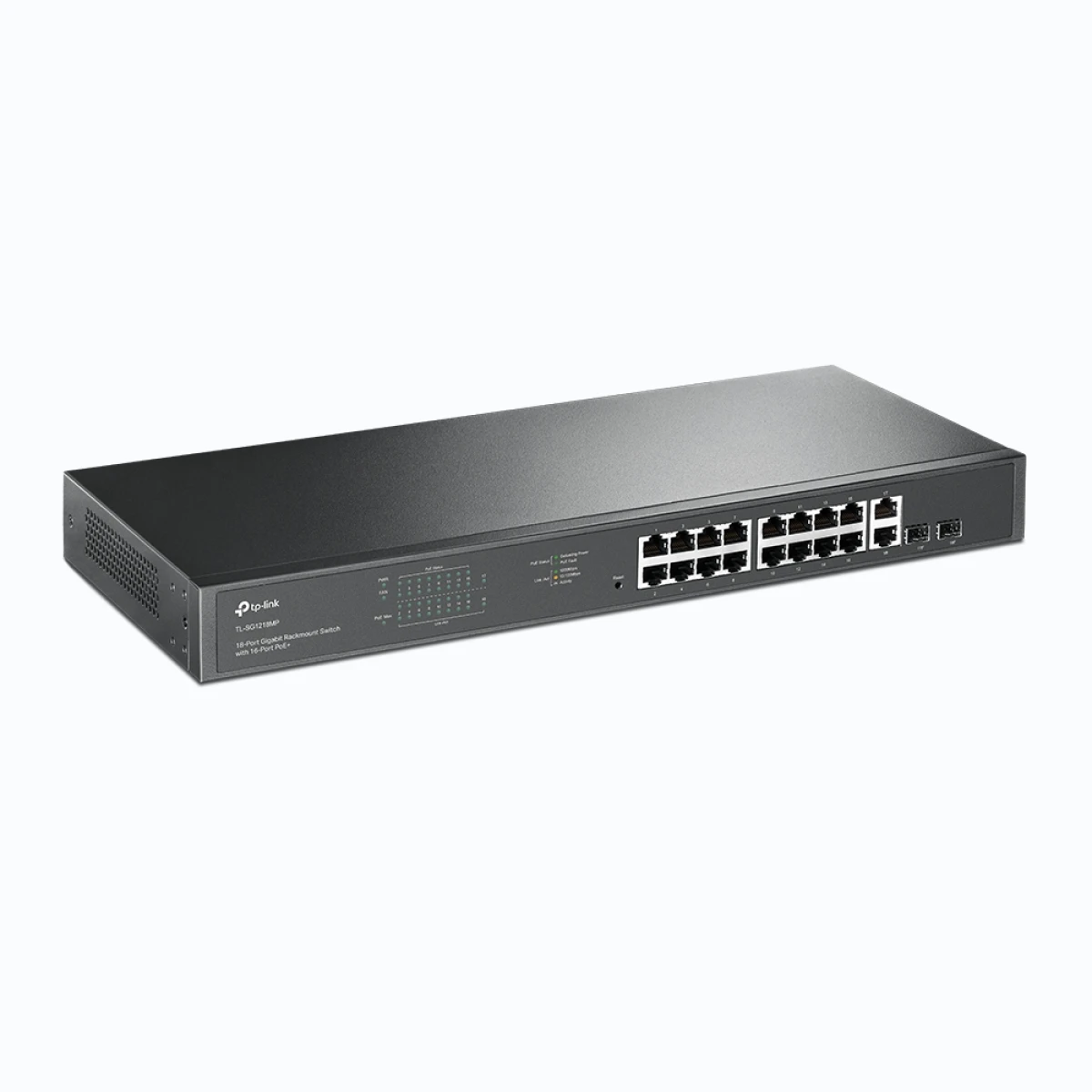 Galery – TP-Link TL-SG1218MP switch de rede Não-gerido Gigabit Ethernet (10/100/1000) Power over Ethernet (PoE) 1U Preto0