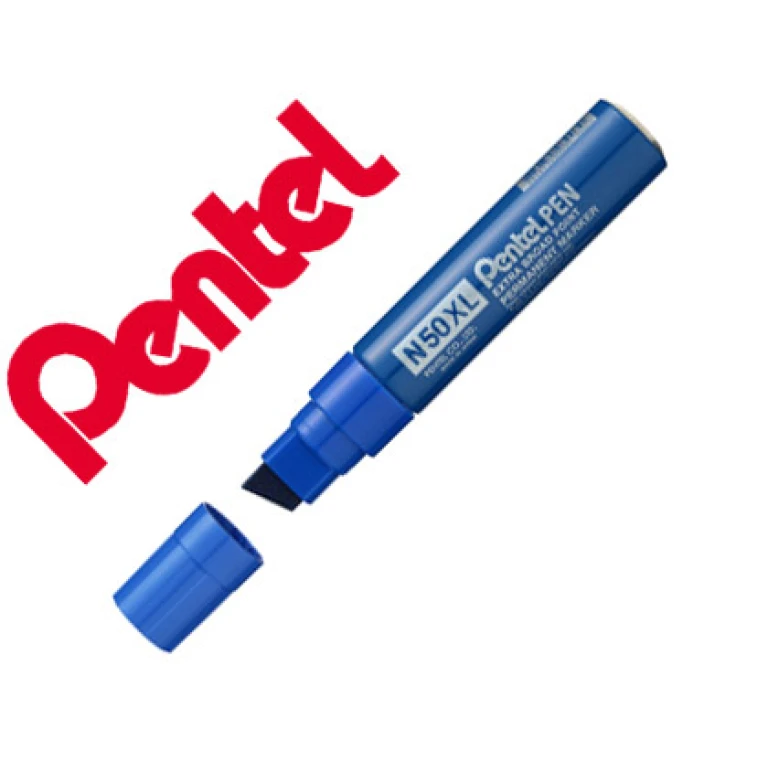 Thumbnail-Marcador pentel n50xl permanente cor azul 13,5 mm – 6 unidades