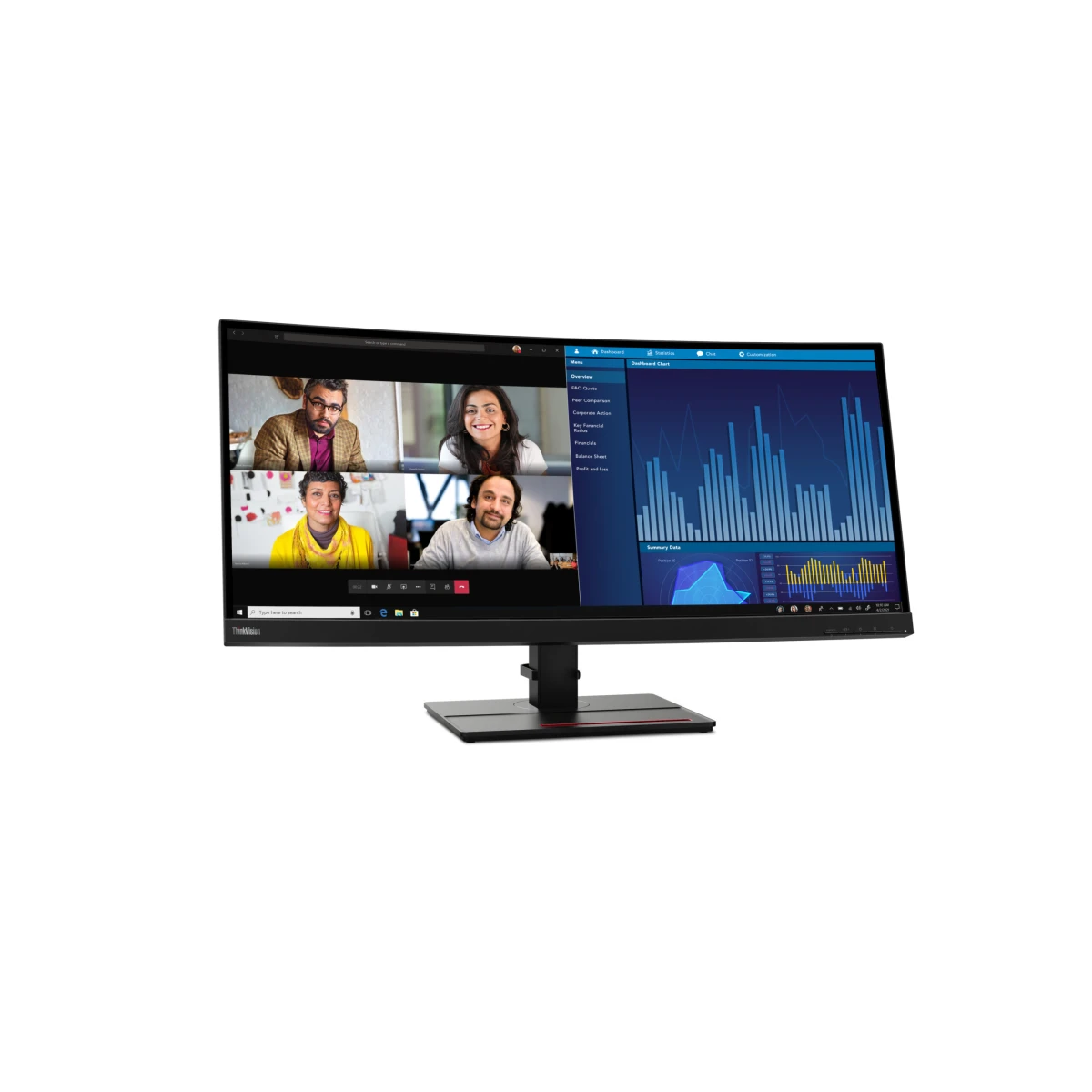 Galery – Lenovo ThinkVision P34w-20 LED display 86,7 cm (34.1″) 3440 x 1440 pixels Wide Quad HD Preto0