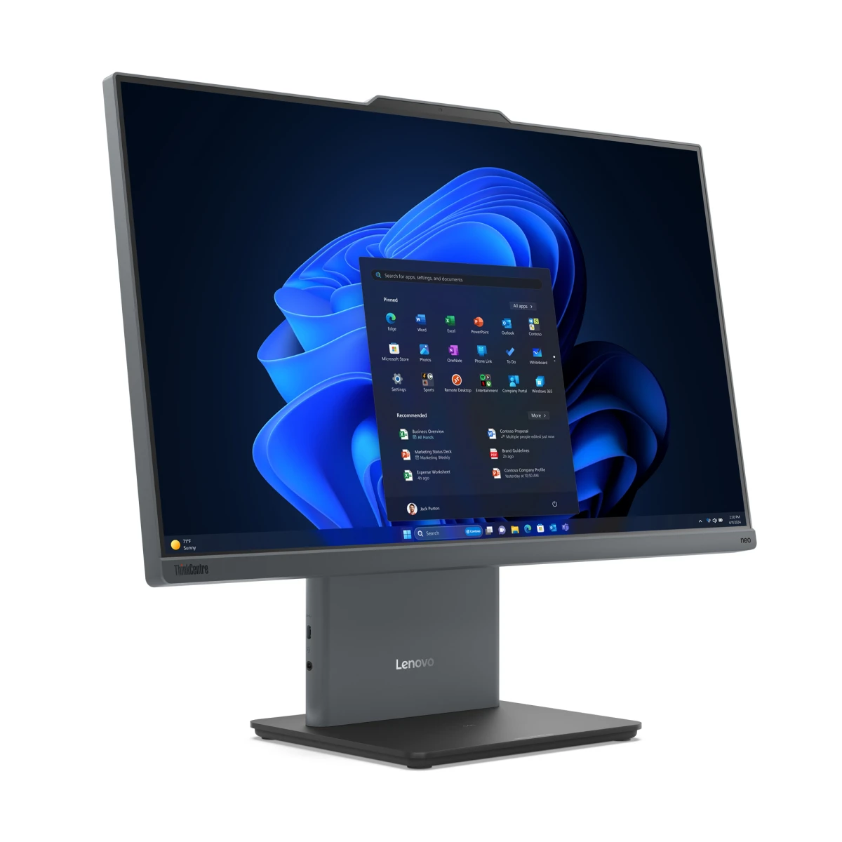 Galery – Lenovo ThinkCentre neo 50a 24 Gen 5 Intel® Core™ i5 i5-13420H 60,5 cm (23.8″) 1920 x 1080 pixels PC All-in-One 8 GB DDR5-SDRAM 256 GB SSD Windows 11 Pro Wi-Fi 6 (802.11ax) Cinzento0