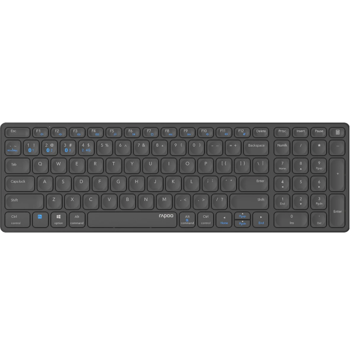 Thumbnail-Teclado RAPOO E9700M Multi-mode Wireless, Preto 215926