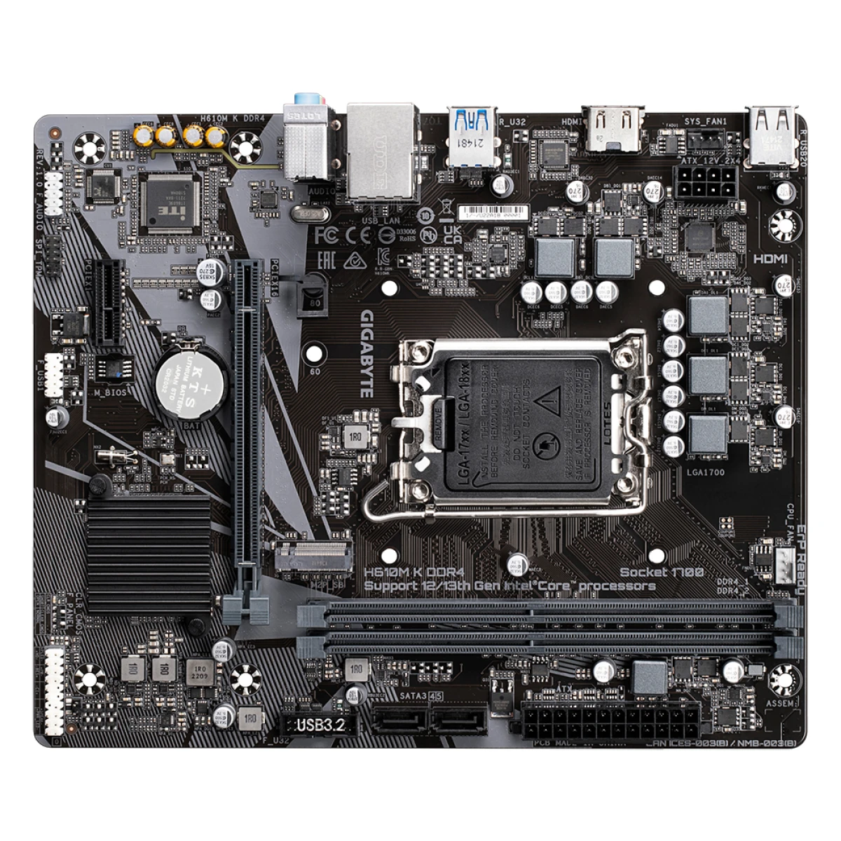 Galery – GIGABYTE H610M K DDR4 motherboard Intel H610 Express LGA 1700 micro ATX0