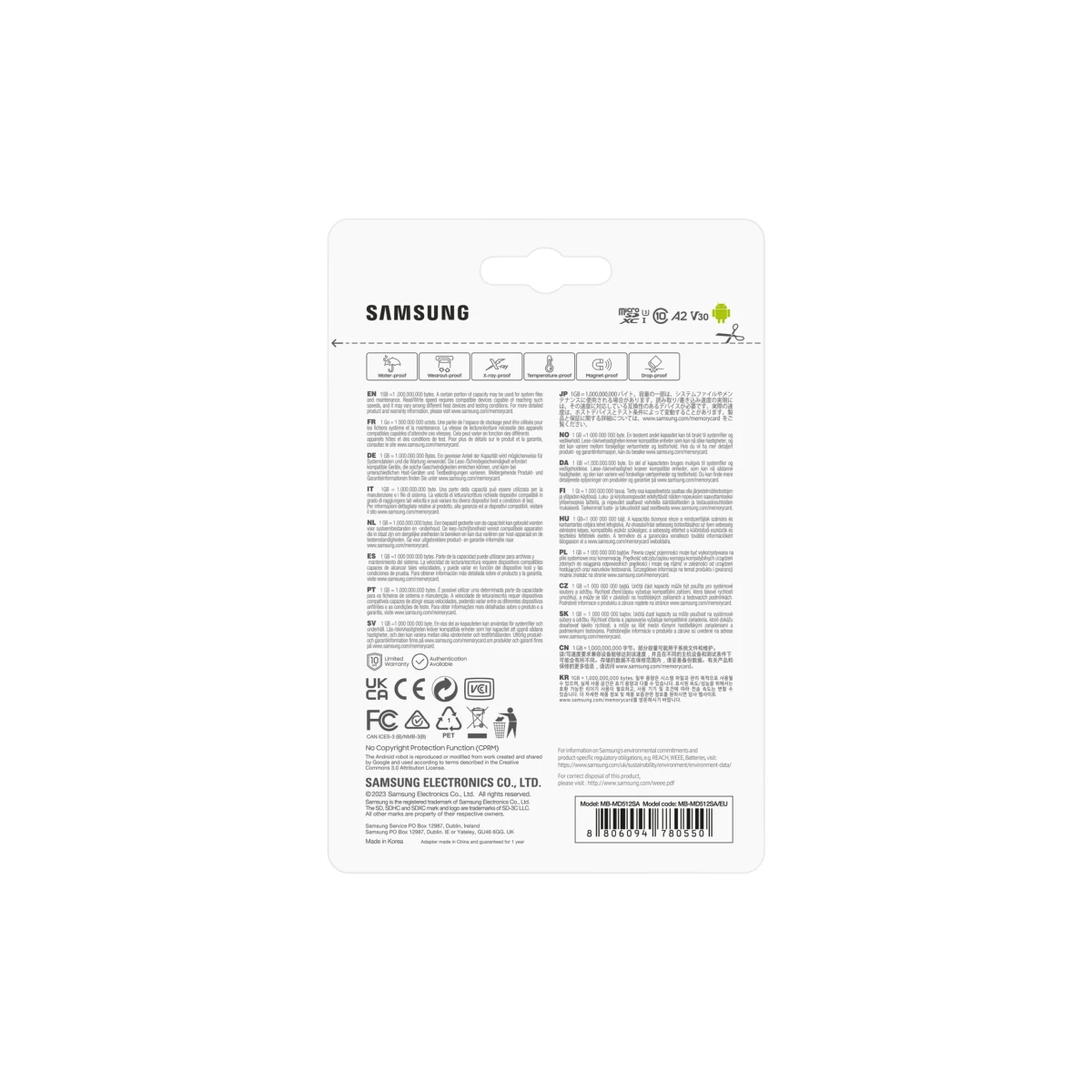 Galery – Samsung MB-MD512SA/EU cartão de memória 512 GB MicroSDXC UHS-I Classe 100