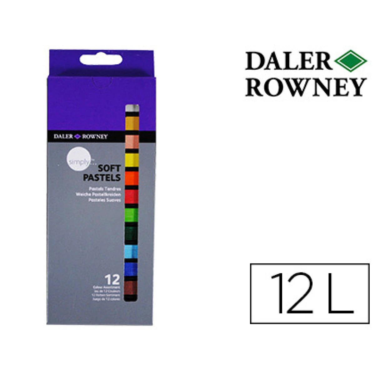 Thumbnail-Pastel de oleo daler rowney simply suave caixa 12 cores sortidas