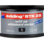 Galery – Tinta marcador edding quadro branco btk-25 cor preto frasco de 25 ml0