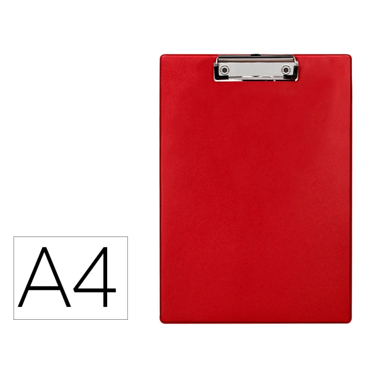 Thumbnail-Porta notas q-connect plastico 50% reciclado din a4 vermelho espessura 2,1mm