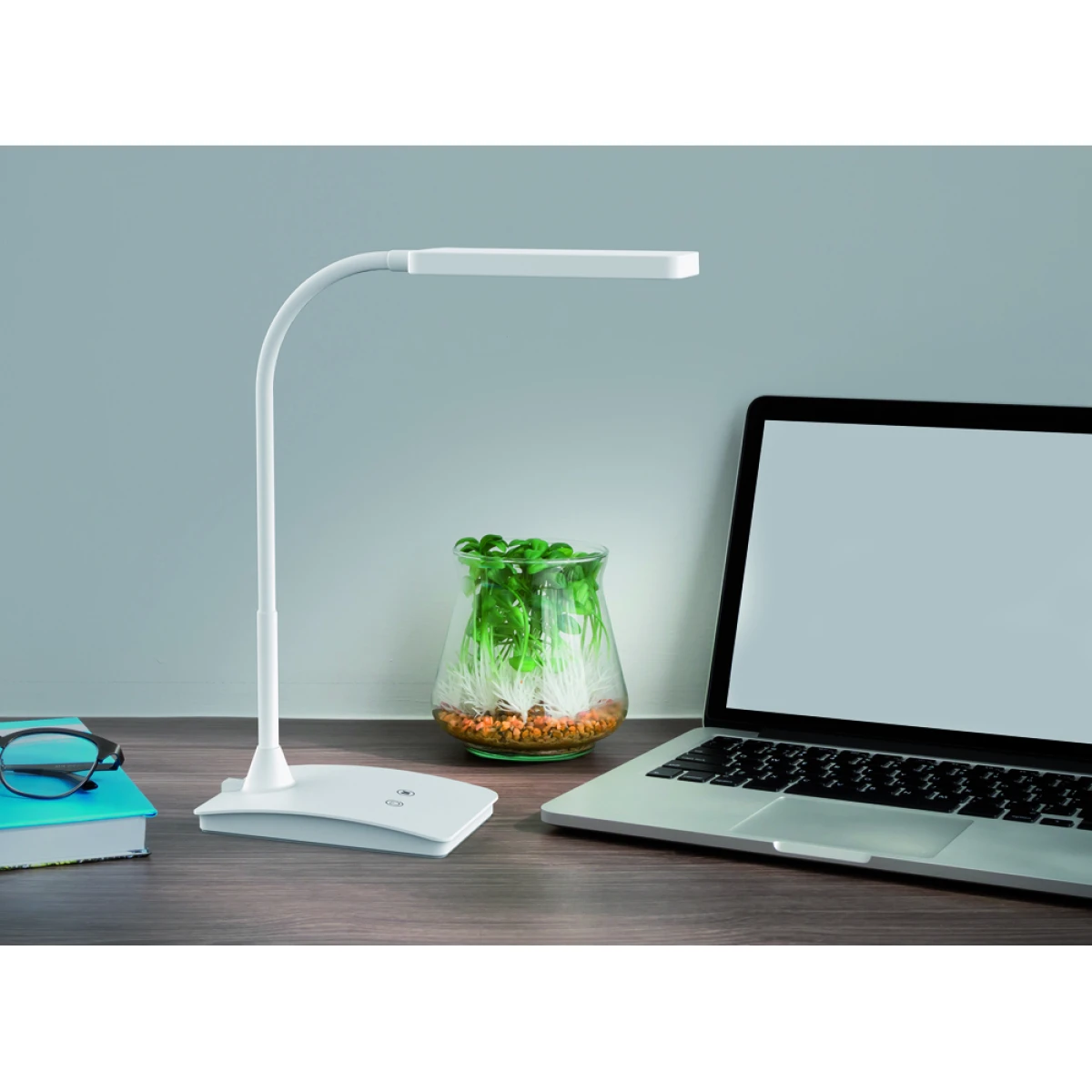 Galery – Candeeiro de escritorio maul led pearly tres niveis intensidade cor branco 106x375x357 mm0