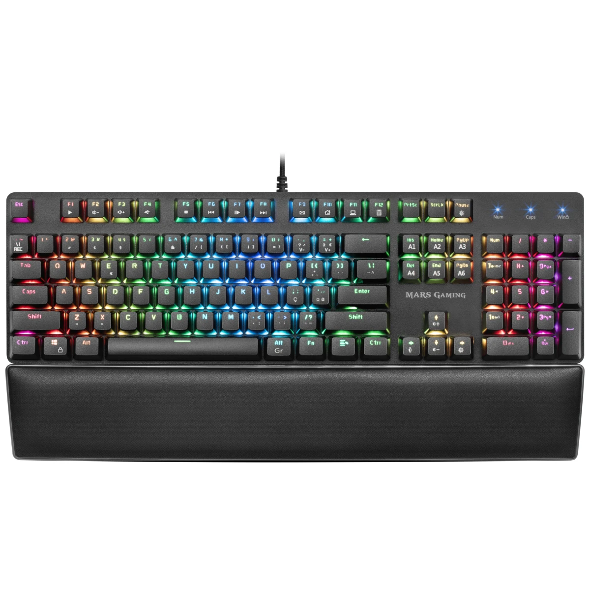 Thumbnail-Teclado MARSGAMING MK5 RGB FULL MECHANICAL KEYBOARD, OUTEMU SQ BLUE PT + US- MK5BPT