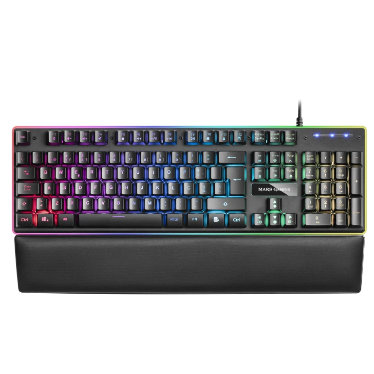 Thumbnail-TECLADO MARSGAMING MK320 FULL RGB H-MECHANICAL, PADDED PALMREST – PT – MK320PT