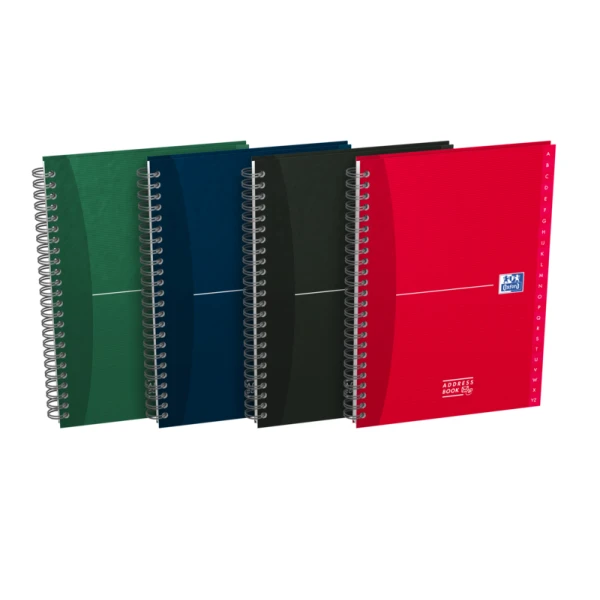 Thumbnail-Caderno Oxford Office Essentials A5 com capa extra – Índice de telefone – 90 folhas – cores sortidas