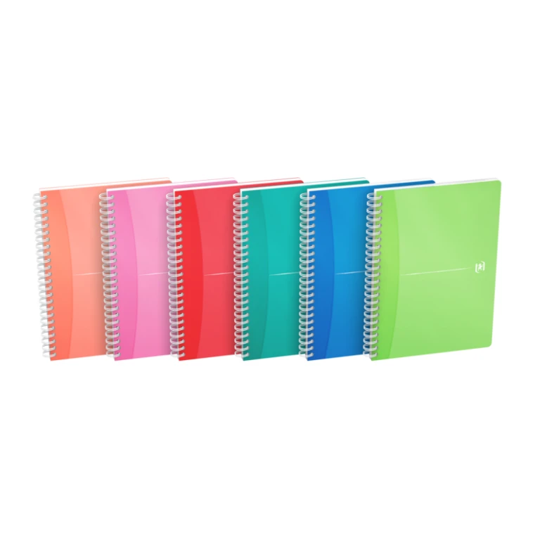 Thumbnail-Caderno Espiral Oxford Office My Colors A5 – Capa de Plástico Durável – Espiral Dupla para Maior Durabilidade – Grade 5×5 Ideal para Matemática – 90 Folhas de Alta Qualidade – Cores Sortidas